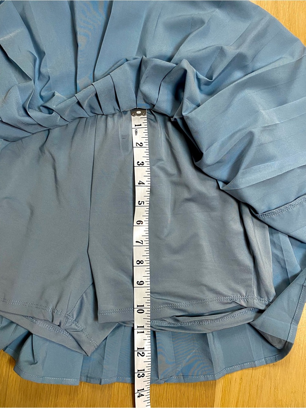 Pleated Tennis Skirt Blue Medium Preppy Sport Active Pickleball Golf Workout Gym - Picture 9 of 13